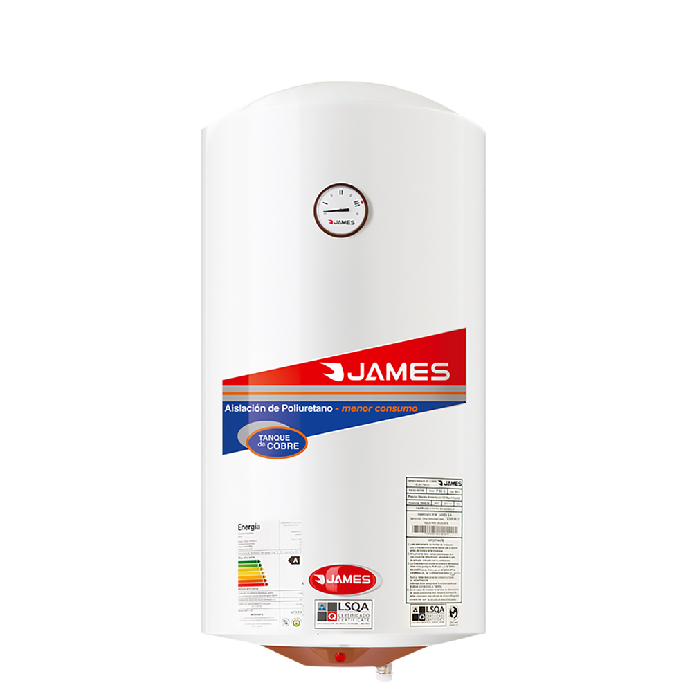 Termotanque James Cilíndrico 80 litros
