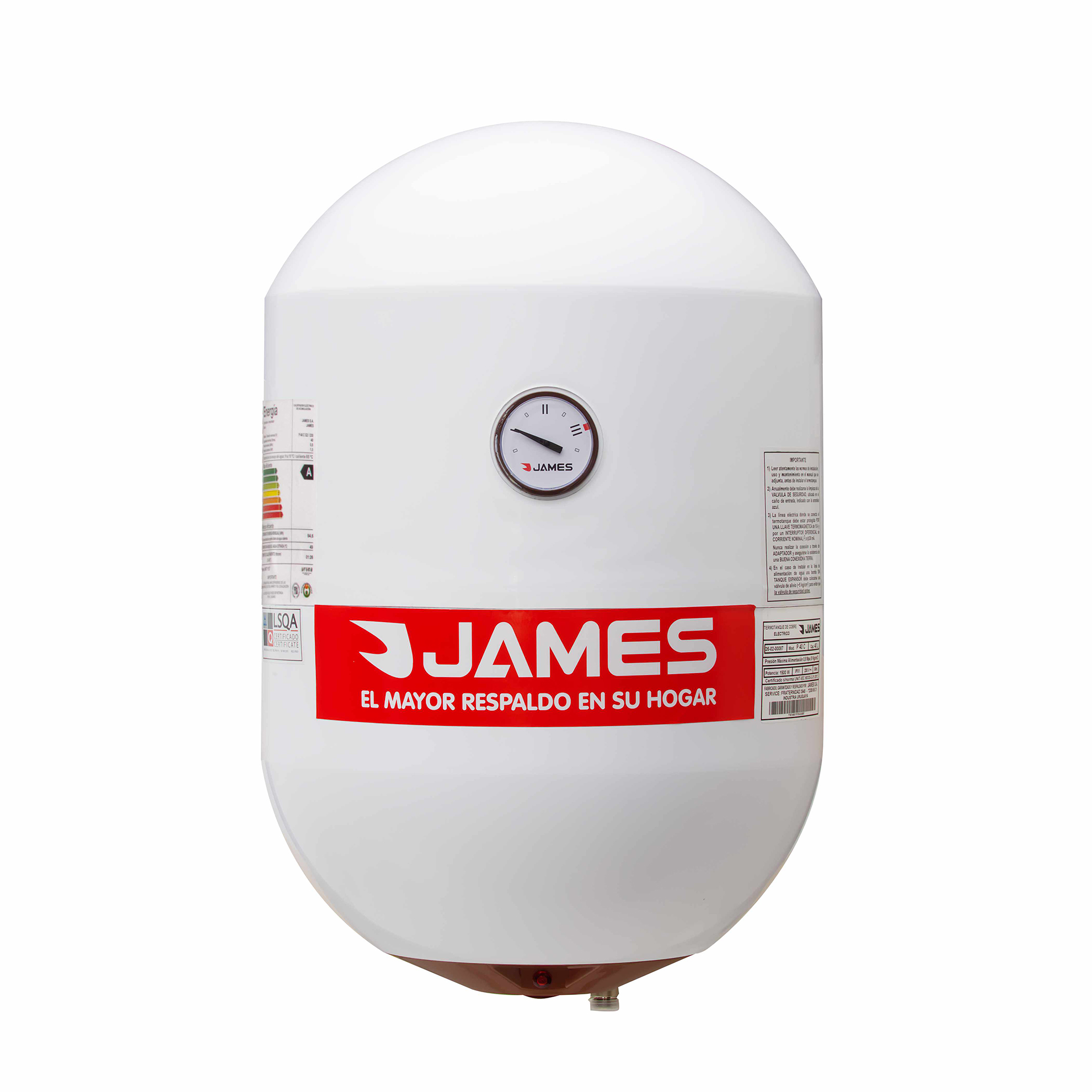 Termotanque James Cilíndrico 40 litros